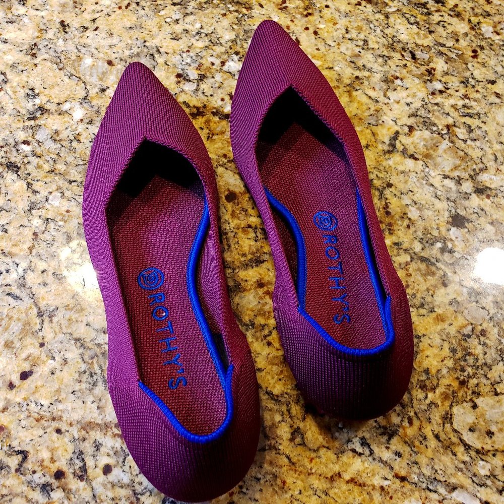 Rothy's The Point Flat in Orchid Plum Size 10.5